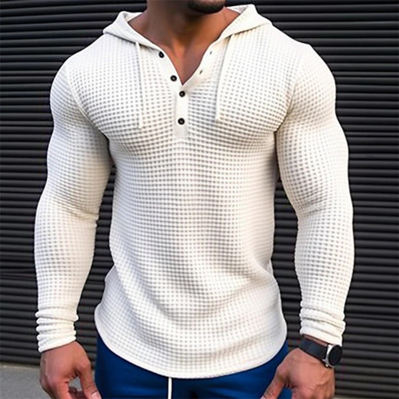 Men's Pullover Casual Long Sleeve T-shirt .