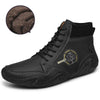 Men Ankle Boots High Top High Quality Flats Shoes