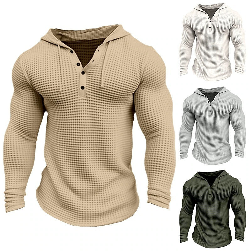 Men's Pullover Casual Long Sleeve T-shirt .