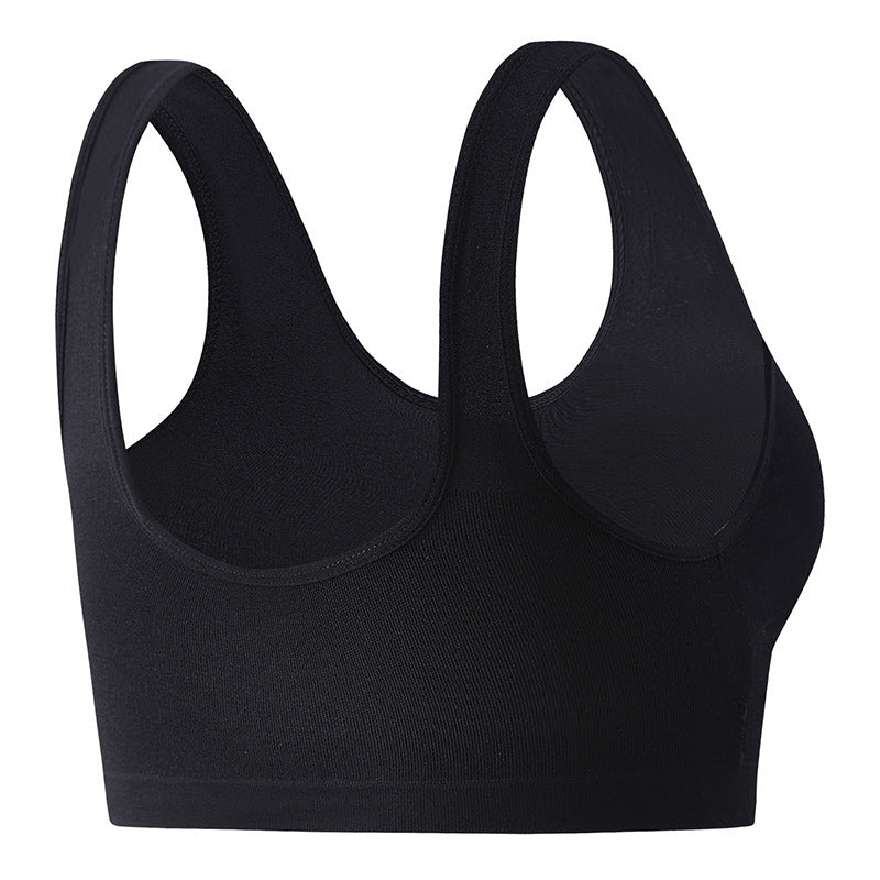 Zipper Bra Shockproof High Strength Beauty Back