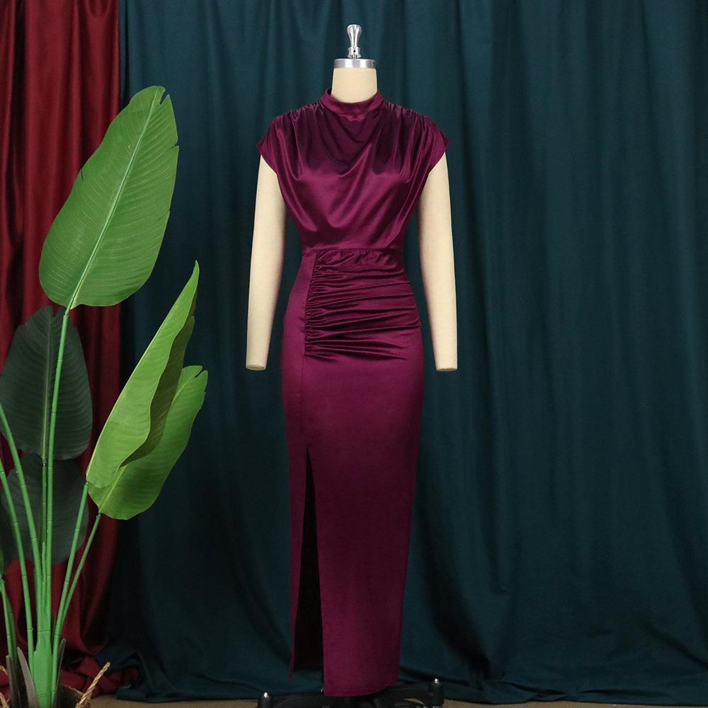 Elegant Retro Cashmere Silk Dress