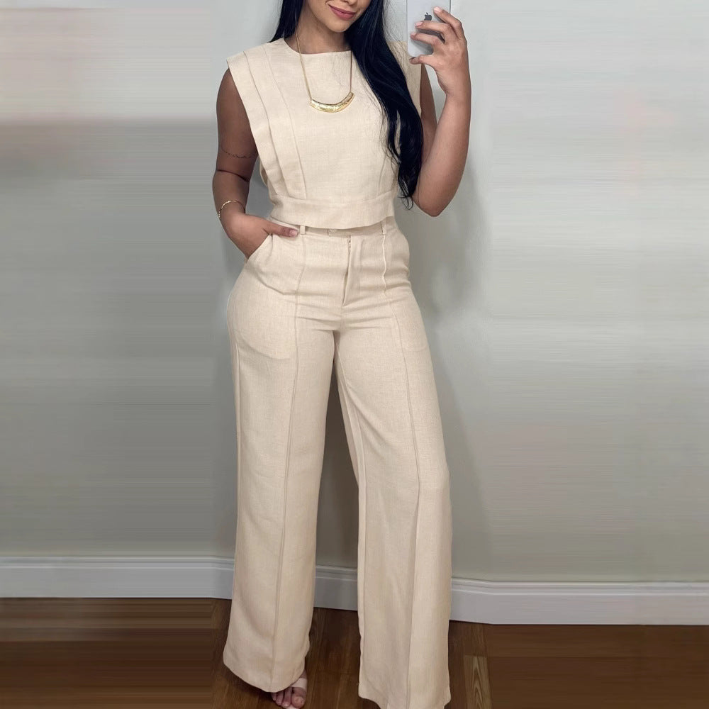 Summer Sleeveless Suit Fashion
