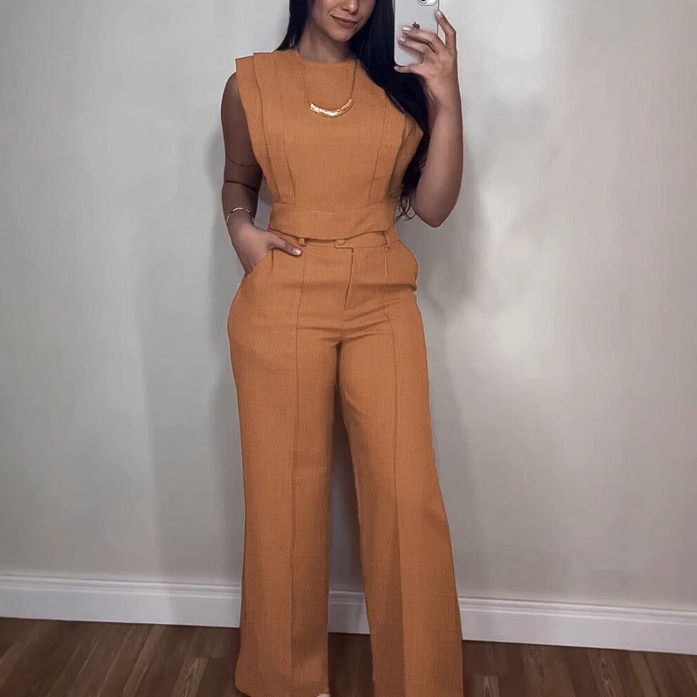 Summer Sleeveless Suit Fashion