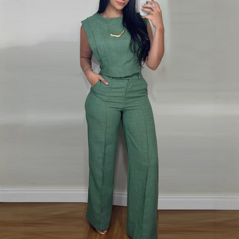 Summer Sleeveless Suit Fashion