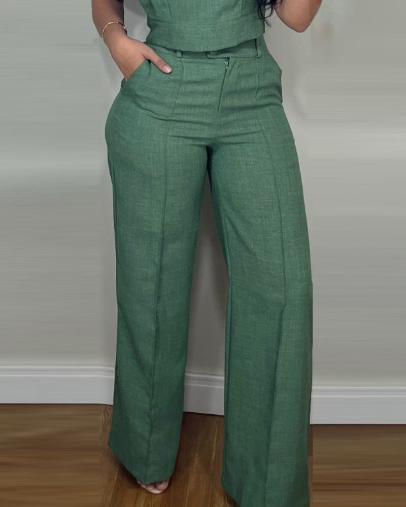Summer Sleeveless Suit Fashion